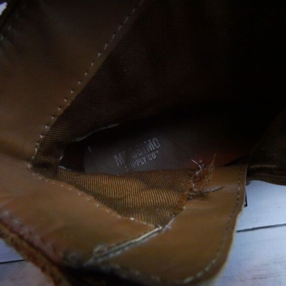 Mossimo Supply Co Womens Size 9 Brown Suede Fringe Side Zip Bootie - Picture 11 of 12